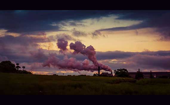 Carbon Cycle Human Activity Affecting Skies with Pollution