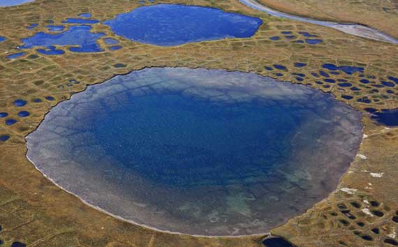 Effects of Global Warming Aerial Shot